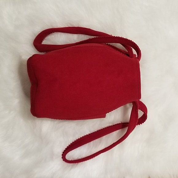 J Jill Wool Shoulder Tote Bag, Red - Picture 4 of 13